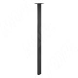 Кордова опора для стола прямоугольная, 50х25мм, H1108+12 мм, черный (RAL 9005, муар) KR50X25/1100BLC