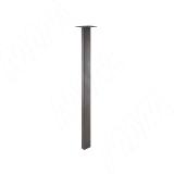 Кордова опора для стола прямоугольная, 50х25мм, H718+12 мм, графит KR50X25/710GR