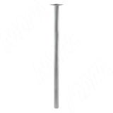 Левадия опора для стола круглая D51, H1103+18 мм, хром матовый (RAL 9006, муар)