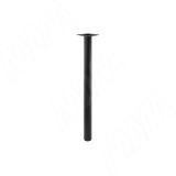 Левадия опора для стола круглая D51, H714+18 мм, черный (RAL 9005, муар) LDA50X50/710 BLC