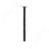 Левадия опора для стола круглая D51, H820+18 мм, черный (RAL 9005, муар) LDA50X50/820 BLC