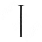 Левадия опора для стола круглая D51, H870+18 мм, черный (RAL 9005, муар)