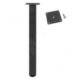 Осло опора для стола, D50, H720+20 мм, черный муар, 4шт. LEG50X720 BM 4