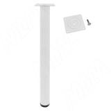 Осло опора для стола, D50, H720+20 мм, белый глянец, 4шт. LEG50X720 WH 4