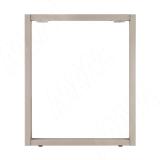 Пилар опора для стола П-образная, 60х30, 50х30 H715+15 мм, бежевый металлик, 1шт.