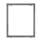 Пилар опора для стола П-образная, 60х30, 50х30 H715+15 мм, серый металлик, 1шт.