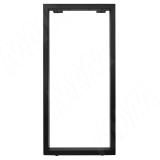 Пилар опора для стола П-образная, 60х30, 445xH1040 (+10 мм), черный (RAL 9005, муар)