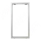 Пилар опора для стола П-образная, 60х30, 445xH870 (+10 мм), хром матовый (RAL 9006, муар)