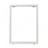 Пилар опора для стола П-образная, 60х30, 595xH820 (+10 мм), белый (RAL 9003, муар)