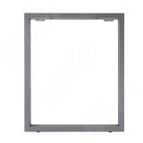 Пилар опора для стола П-образная, 60х30, H715+10 мм, серый металлик, 1шт.