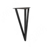 PIN опора для стола V-образная, 180х447+10 мм, черный (RAL 9005, муар) PIN180x450 BLC
