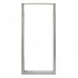 Пилар опора для стола П-образная, 60х30, 445хH820-870 (+10 мм), хром матовый (RAL 9006, муар)