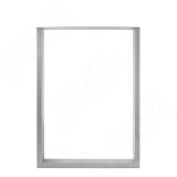 Пилар опора для стола П-образная, 60х30, H820-870 (+10 мм), хром матовый