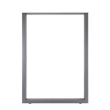 Пилар опора для стола П-образная, 60х30, H820-870 (+10 мм), серый металлик, 1шт.