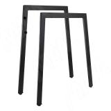 Турин опора для стола трапециевидная, 40х20, H731+10мм, черный, 2шт.