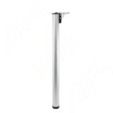 Опора для стола складная, D50, H710+20 мм, мат. серебро, 4шт.