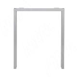 Толедо опора для стола П-образная, 60х30, 595xH723+15 мм, хром матовый (RAL 9006, муар)