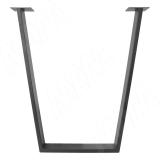 Ланус опора для стола V-образная, 80х20, H711+10 мм, графит, 1шт.