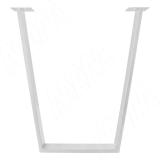 Ланус опора для стола V-образная, 80х20, H711+10 мм, белый, 1шт.