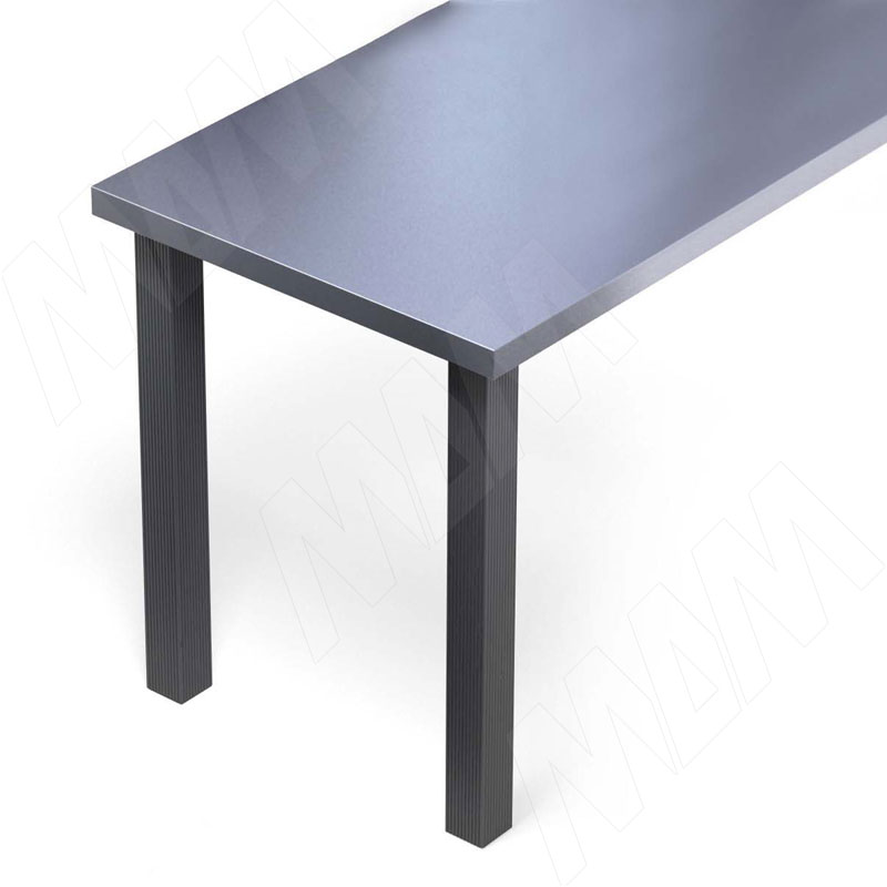 Токио опора для стола квадратная, 60х60 мм, H715+15 мм, черный муар, 4шт. фото товара 2 - 701.A1.02