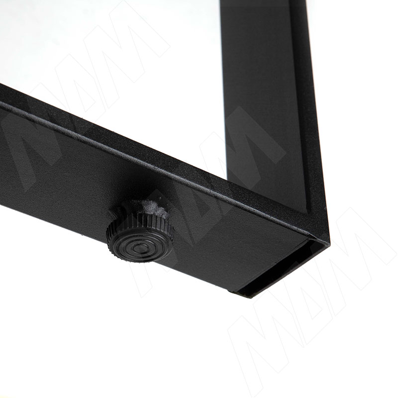 Дижон опора для стола П-образная, 50х10, 445х870 (+10 мм), черный (RAL 9005, муар) фото товара 3 - DJ50X10/445X870 BLC