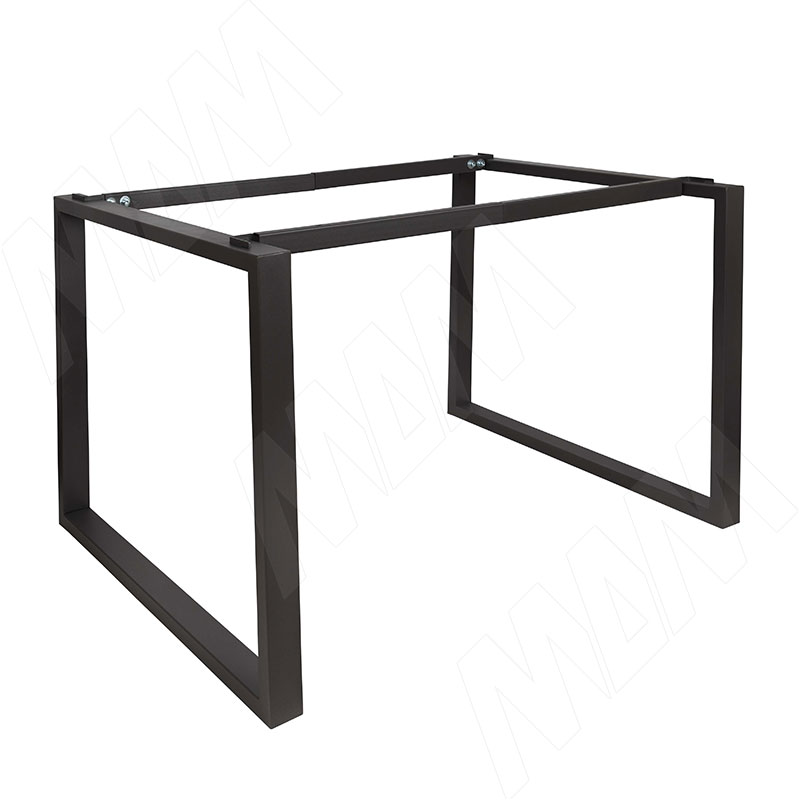 Штутгарт металлокаркас-стола телескопического 715х1200/1300/1400/1500/1600х800мм, черный (RAL9005, муар) фото товара 3 - MF.28.715x1200x800.BLC