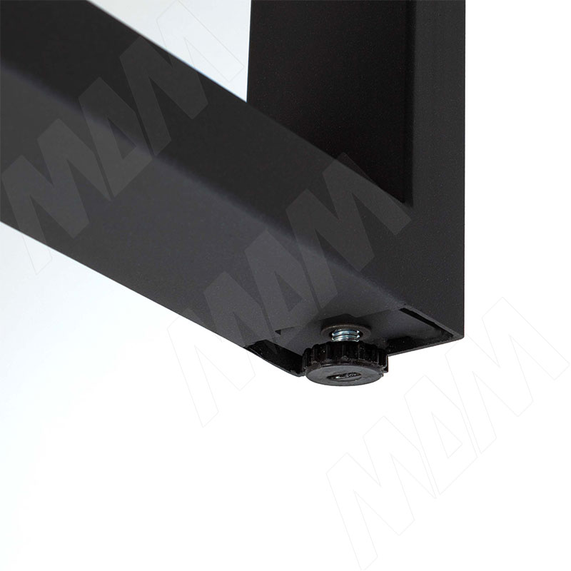 Штутгарт металлокаркас-стола телескопического 715х1200/1300/1400/1500/1600х800мм, черный (RAL9005, муар) фото товара 6 - MF.28.715x1200x800.BLC