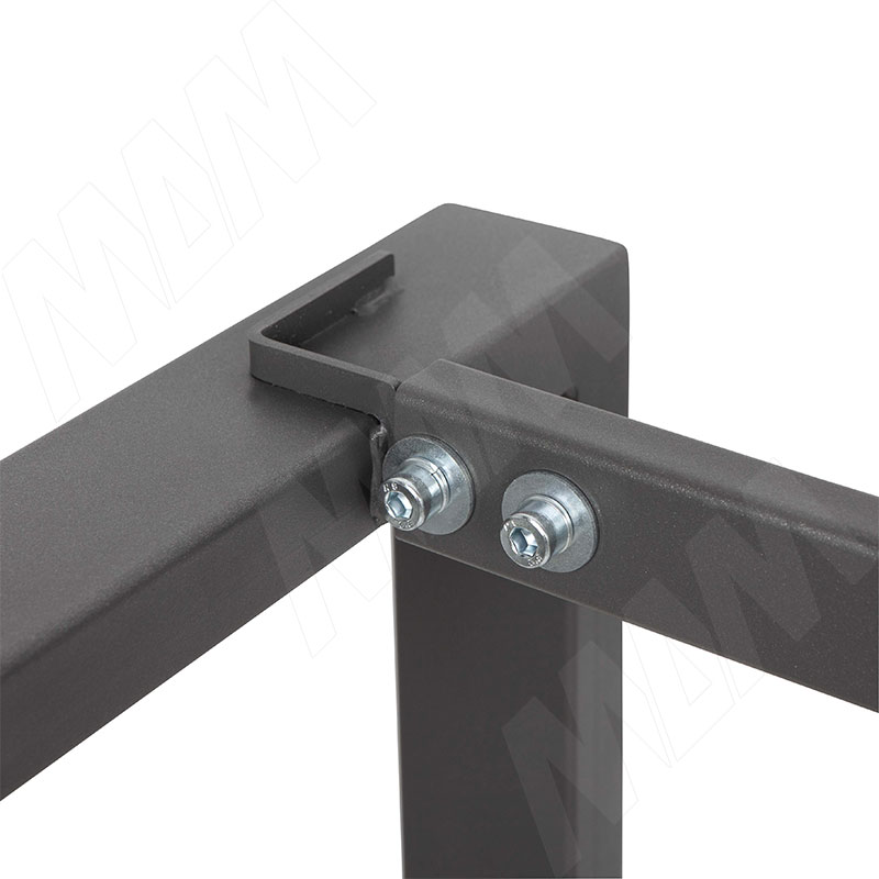 Штутгарт металлокаркас-стола телескопического 715х1200/1300/1400/1500/1600х800мм, графит фото товара 5 - MF.28.715x1200x800.GR