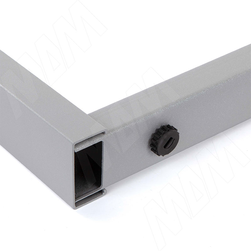 Пилар опора для стола П-образная, 60х30, 50х30 H715+15 мм, хром матовый, 1шт. фото товара 4 - П60-50X30/715.CRM