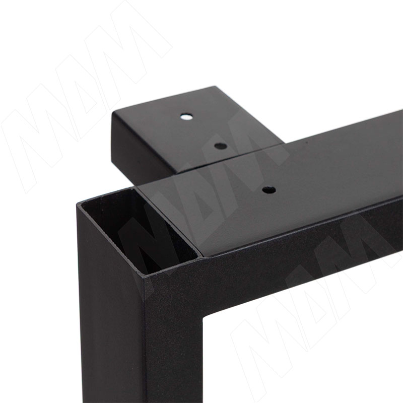 Толедо опора для стола П-образная, 60х30, 595xH873+15 мм, черный (RAL 9005, муар) фото товара 3 - TL60X30/595X870BLC