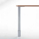 Милан опора для стола с заглушкой, D60, H700+100мм, хром, 1шт. 613.C1.01, фото 1