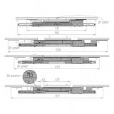 Механизм с автоматическим подъёмом вставки стола 35/960/1226/203, синхрон., оцинк. ALTI-960-320, фото 4