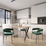 Аспен опора для стола X-образная, 60х30, H715+10 мм, графит, 1шт. AS60X30/715 GR, фото 2