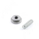 Элемент для клейки стекла на трубу d 25 без винта сталь C25/V ST, фото 1