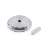 Элемент для клейки стекла на трубу d 50 без винта сталь C50/V ST, фото 1