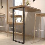 Дижон опора для стола П-образная, 50х10, 445х1040 (+10 мм), черный (RAL 9005, муар) DJ50X10/445X1040 BLC, фото 4