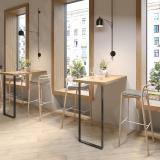 Дижон опора для стола П-образная, 50х10, 445х1040 (+10 мм), черный (RAL 9005, муар) DJ50X10/445X1040 BLC, фото 5