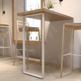 Дижон опора для стола П-образная, 50х10, 445х1040 (+10 мм), белый (RAL 9003, муар) DJ50X10/445X1040 WT, фото 4