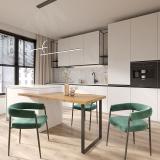 Дижон опора для стола П-образная, 50х10, 595х715 (+10 мм), черный (RAL 9005, муар) DJ50X10/595X715 BLC, фото 6