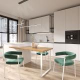 Дижон опора для стола П-образная, 50х10, 595х715 (+10 мм), белый (RAL 9003, муар) DJ50X10/595X715 WT, фото 6