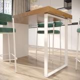 Дижон опора для стола П-образная, 50х10, 595х820 (+10 мм), белый (RAL 9003, муар) DJ50X10/595X820 WT, фото 4