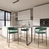 Дижон опора для стола П-образная, 50х10, 595х870 (+10 мм), черный (RAL 9005, муар) DJ50X10/595X870 BLC, фото 5