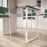 Дижон опора для стола П-образная, 50х10, 595х870 (+10 мм), белый (RAL 9003, муар) DJ50X10/595X870 WT, фото 4