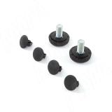 Дижон опора для стола П-образная, 50х10, 445х870 (+10 мм), черный (RAL 9005, муар) DJ50X10/445X870 BLC, фото 4