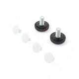 Дижон опора для стола П-образная, 50х10, 445х1040 (+10 мм), белый (RAL 9003, муар) DJ50X10/445X1040 WT, фото 3