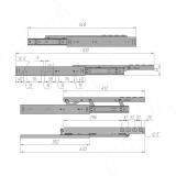 Механизм торцевого подъёма столешницы 47/548/630/412, оцинк., левая + правая ENDE-47-350, фото 2