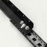 Механизм царг. с увел. длины 35/520/744/190, синхрон., с фиксатором, чёрный EX-35-520-315.SL.BL, фото 1