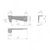 Фиксатор столешницы крючок GATR0000 RU, фото 1