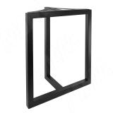 Гранада опора для стола П-образная, 40х40, H715+10 мм, черный GR40X40/715 BLC, фото 1