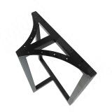 Гранада опора для стола П-образная, 40х40, H715+10 мм, черный GR40X40/715 BLC, фото 2